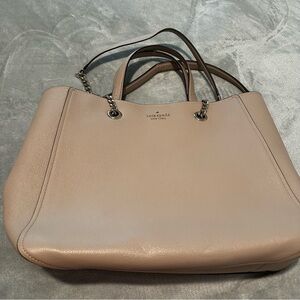 Kate Spade Triple Compartment Tote in Light Beige Color EUC